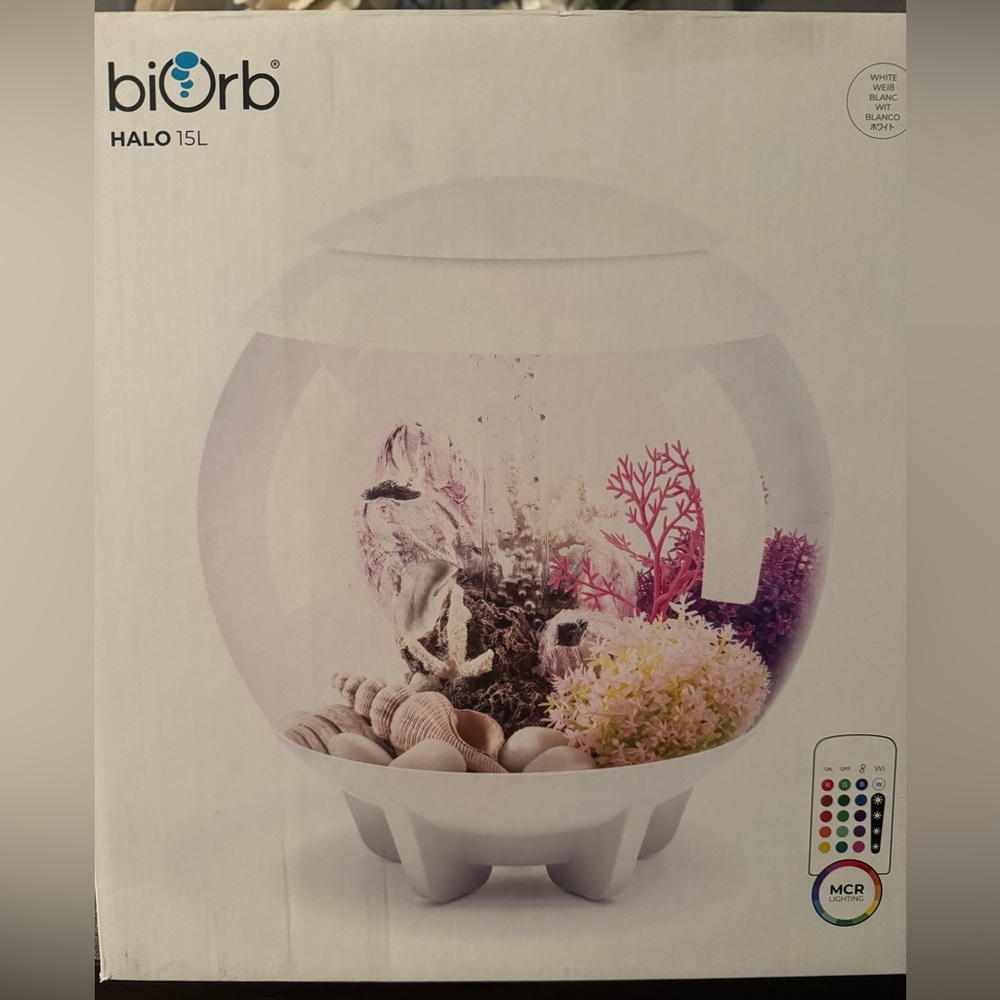 Halo 15L Aquarium with LED Lighting
